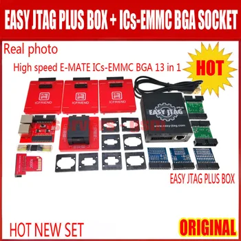 

2020 NEW original EASY JTAG PLUS BOX+High speed E-MATE X EMMC BGA/ICs-EMMC BGA 13 in 1 support BGA100/136/168/153/169/162/221