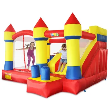 Price 4mx3.8m Giant Bounce House With Slide Obstacle Children Outdoor Jump Castle With Blower