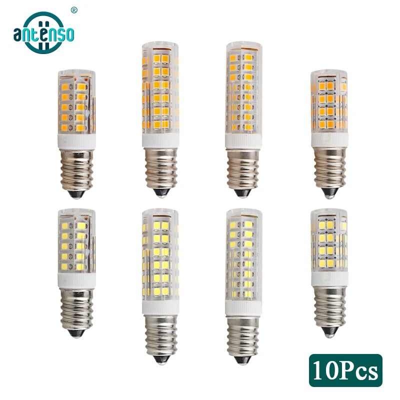 10pcs/lot E14 LED Corn Bulb Lights 220V 3W 4W 5W 7W Mini Lamp 360 Beam Angle replace Halogen Spotlight Chandelier | Освещение