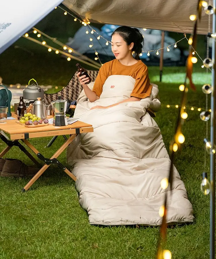 BSWolf Large Camping Winter Sleeping bag lightweight loose widen bag long size for AdultHiking fishing 캠핑