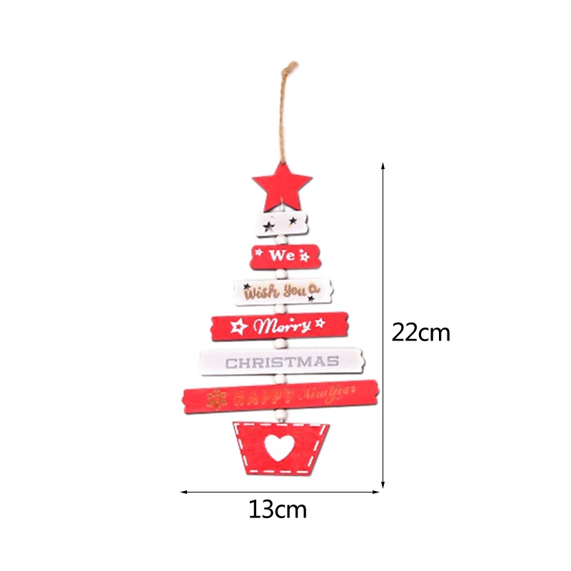 Деревянное Рождественское украшение для дома Рождественская елка подвеска рождественские деревянные украшения Navidad Новогодняя