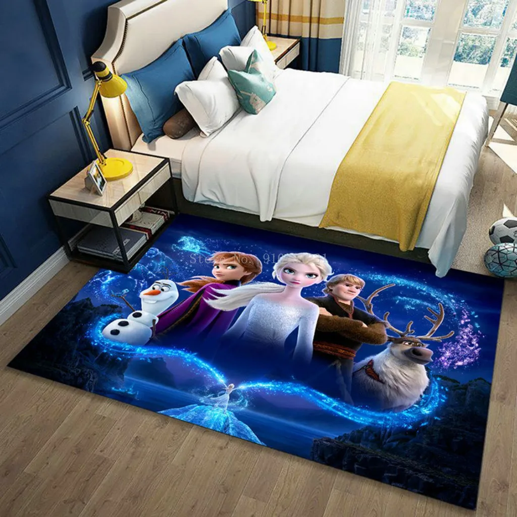 Disney Frozen Rug Carpet Bathroom Decoration Door Mats Outdoor Anime