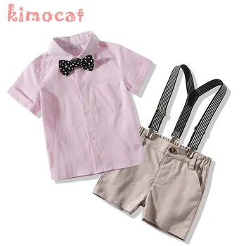 

Kiomcat Baby Summer Clothing Baby Wedding Suit For Boys Party Birthday Infant Newborn Boys Clothes Suit Infant Boy Set Clothing