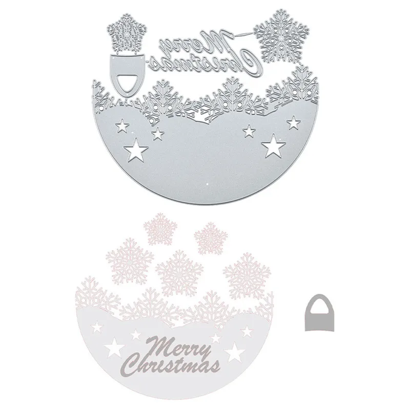 Kokorosa Снежинка Merry Christmas металлические Вырубные штампы новые ремесленные штампы Скрапбукинг альбом тиснение трафарет вырубной Декор
