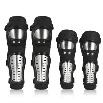 

Elbow Knee Shin Guard Pads 4Pcs Kit Breathable Adjustable Knee Cap Pads Protector Elbow Armor for Motorcycle Motocross Racing