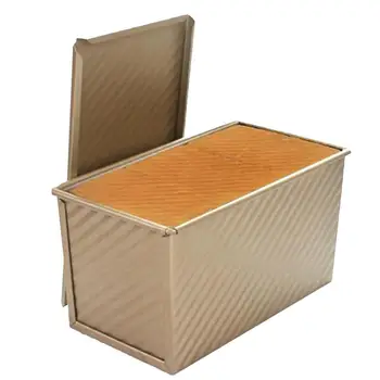 

New Rectangular Loaf Pan Heavy Duty Professional Bread maker Pan With Cover Bread Toast Mold with Lid Non-Stick Bakeware Tools