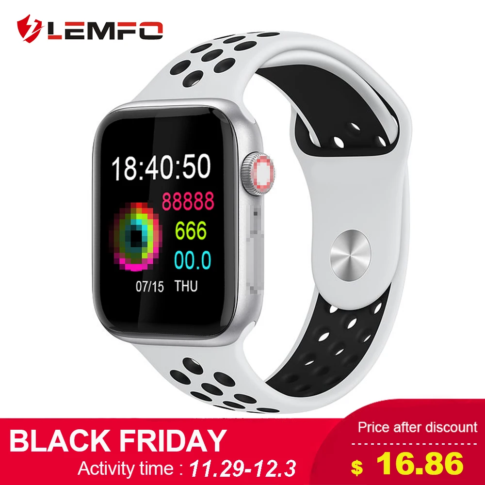 

LEMFO Smart Watch Men Women Full Touch Screen Heart Rate Pedometer Message Call Reminder Phone Watch For Apple Android Phone