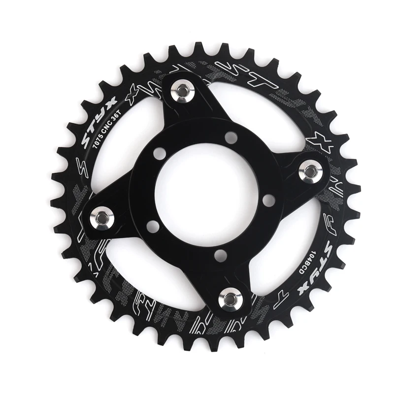 전자 자전거 체인 휠 32T 34T 36T 38T 레드 블루 블랙 Bafang 미드 드라이브 모터 키트 8FUN 교체 전기 자전거 변환