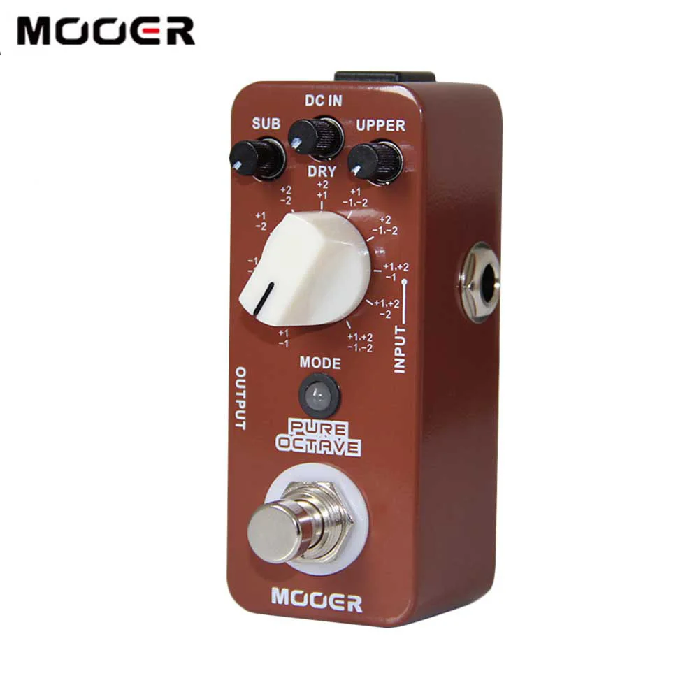 MOOER PURE OCTAVE гитарная педаль мини Октава гитарный эффект 11 режимы настоящий обход