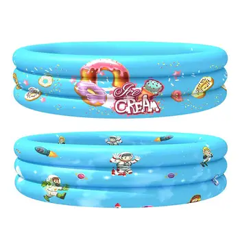 

Inflatable Round Swimming Pool PVC Inflatable Printed Baby Swimming Pool Three-tube Inflatable Round Pool Sand Pond