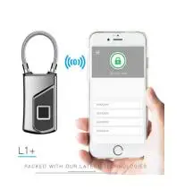 Противоугонный Bluetooth замок водонепроницаемый IP66 Портативный Смарт биометрический замок отпечатков пальцев без ключа USB зарядка для сумки шкафа велосипеда - Цвет: bluetooth