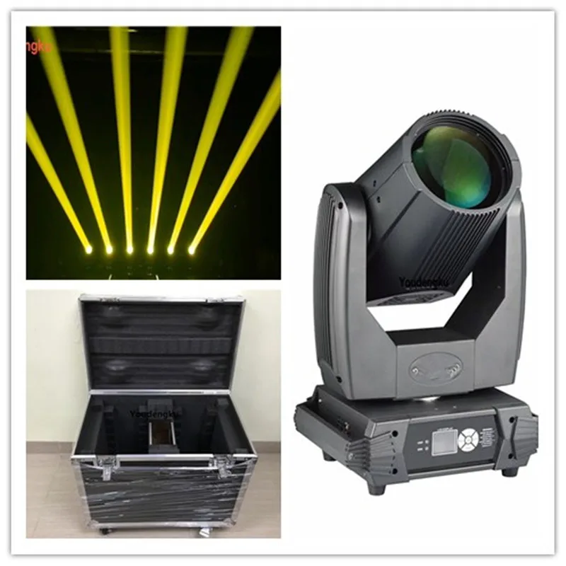 2pcs with roadcase lyre Dmx beam moving head clay paky 295w sharpy beam 10r moving head light for DJ Disco club events concert