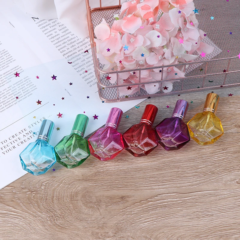 

10ml Colorful Glass Perfume Bottles Spray Refillable Atomizer Travel Scent Bottles Packaging Bottle For Travel Or Home