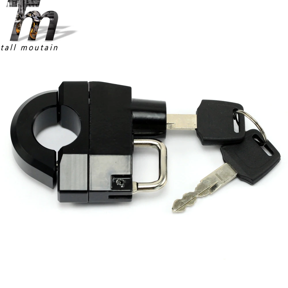 

FOR HONDA VT VTX Motorcycle Universal 25mm Handlebars Helmet Lock Key Anti-thief Security Padlock Accessories