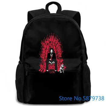 

John Wick Is Coming Design Harajuku women men backpack laptop travel school adult student