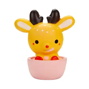 

1pc Creative PU Deer Funny Slow Rebound Decompression Toy Relief Toy for Kid Baby Adult