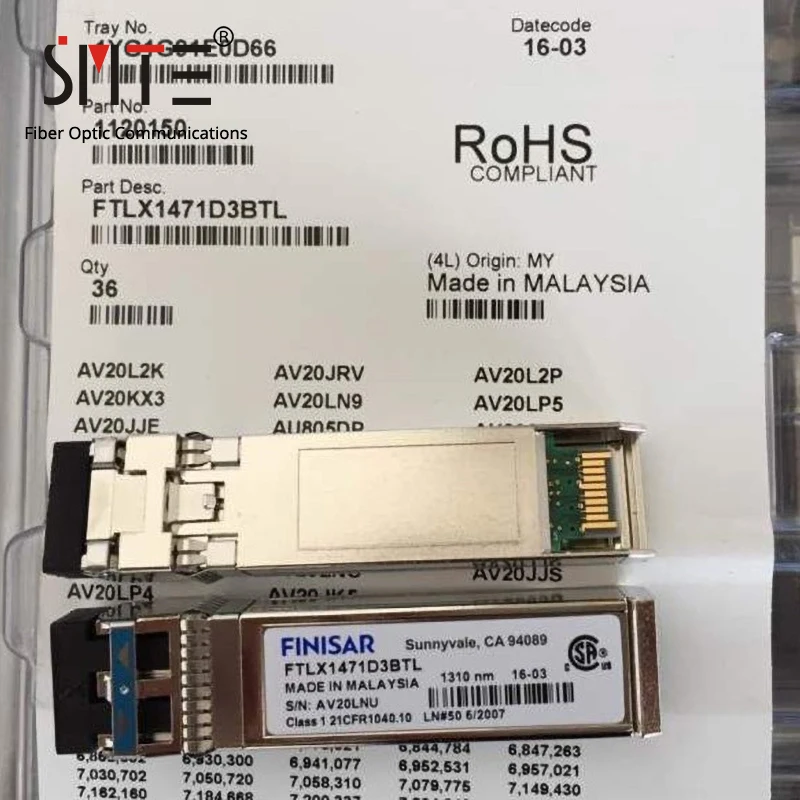 FTLX1471D3BTL SFP+ 10 г 1310nm 10 км 10 г одномодовый оптический модуль
