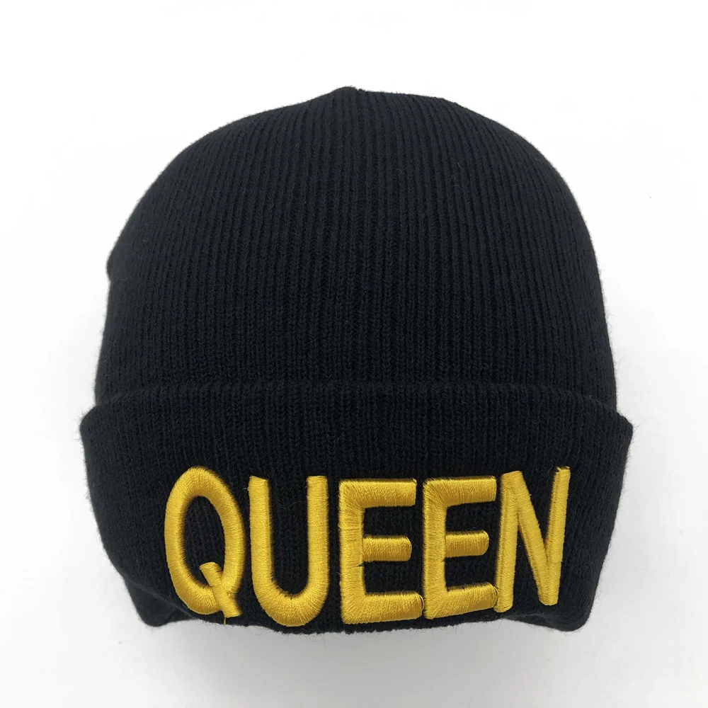 Зимние шапки KING QUEEN для женщин Новые облегающие вязаная однотонная Милая шапка