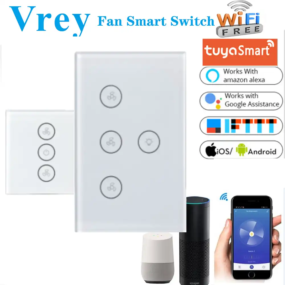 WiFi Smart Fan Switch Alexa Google 