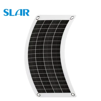 

Semi-flexible 12V Solar Panel TWO USB Regulator Power Bank Board External Battery Charging Portable Solar Cell Board Car charger