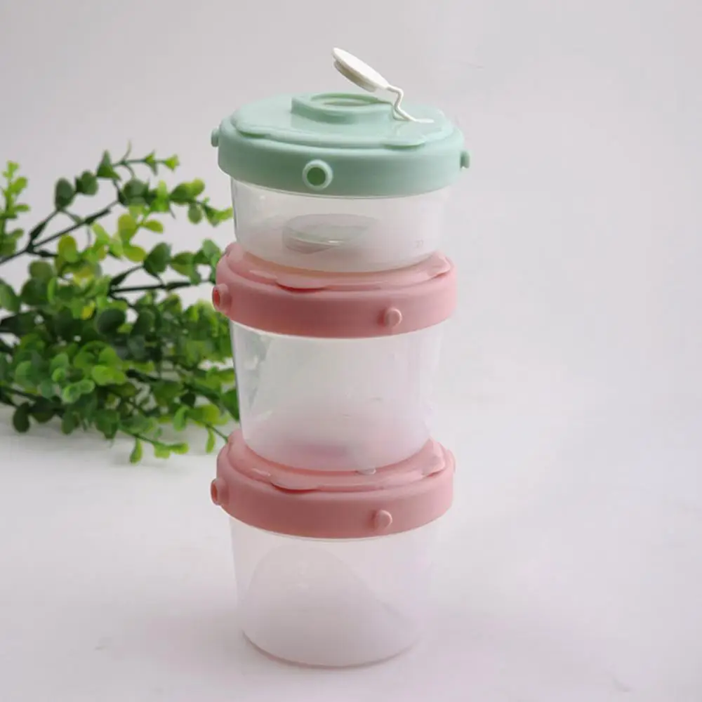 

3Pcs Portable Milk Powder Formula Dispenser Food Container Infant Feeding Storage Box for Kids Baby Care Toddler Travel Bottle