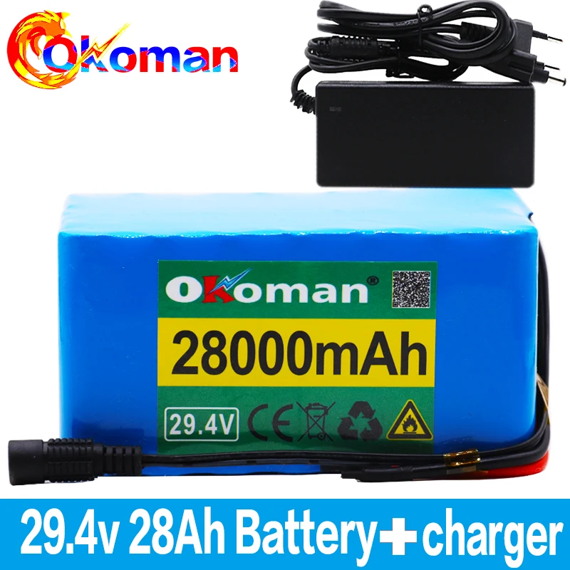 2021 новый 100% 7S5P 24v28Ah аккумулятор 250 Вт 29 4 в 28000 мАч литий-ионный для электрического