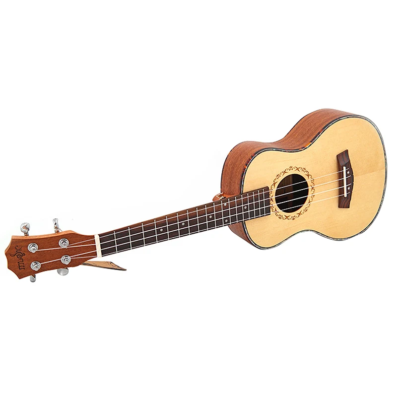 Акустический тенор Гавайские гитары укулеле Набор 26 дюймов Ель дерево Ukelele 4 струны Гавайская гитара; музыкальные инструменты