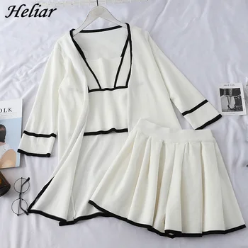 

Heliar 2020 Spring Women Jumpsuits Japan Kimono Cute Palazzo Cutton Playsuits Party Half Sleeve Women Summer Knitting Jumpsuits