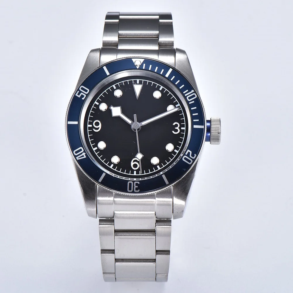 Schwarz Bay 41 мм часы мужские роскошные брендовые автоматические механические часы Военные Спортивные часы для плавания механические часы из нержавеющей стали для мужчин