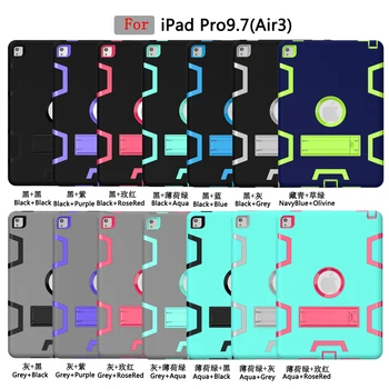 

For Coque Samsung Galaxy Tab A 10.5 T590 T595 T597 Case Hybrid Rugged Rubber Plastic+Silicone High Impact Shockproof Case Cover