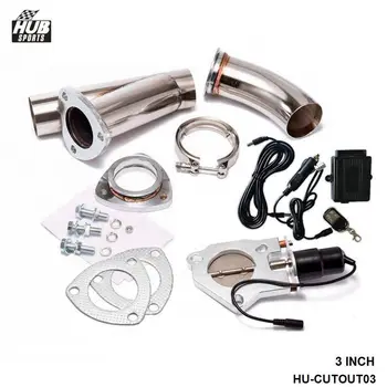 

3 INCH EXHAUST CUTOUT ELECTRIC DUMP Y-PIPE CATBACK CAT BACK TURBO BYPASS STEEL For Toyota Supra MK3 HU-CUTOUT03
