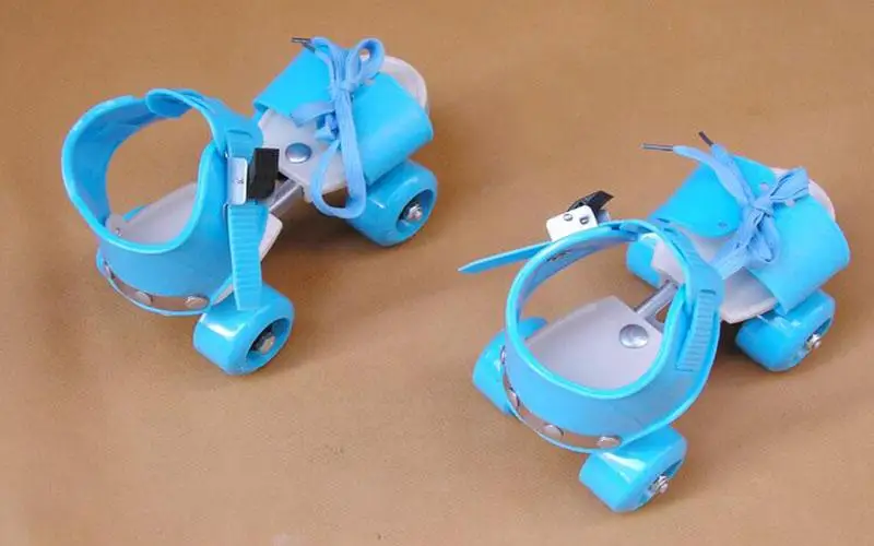 Регулируемый размер детские роликовые коньки двухрядные 4 колеса обувь для катания на коньках раздвижные Инлайн ролики для слалома детские подарки Роликовые кроссовки