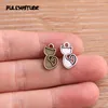 30PCS 9*15mm Metal Alloy 2020 New Two Color Small Cat Charms Animal Pendant For Jewelry Making DIY Handmade Craft - 2
