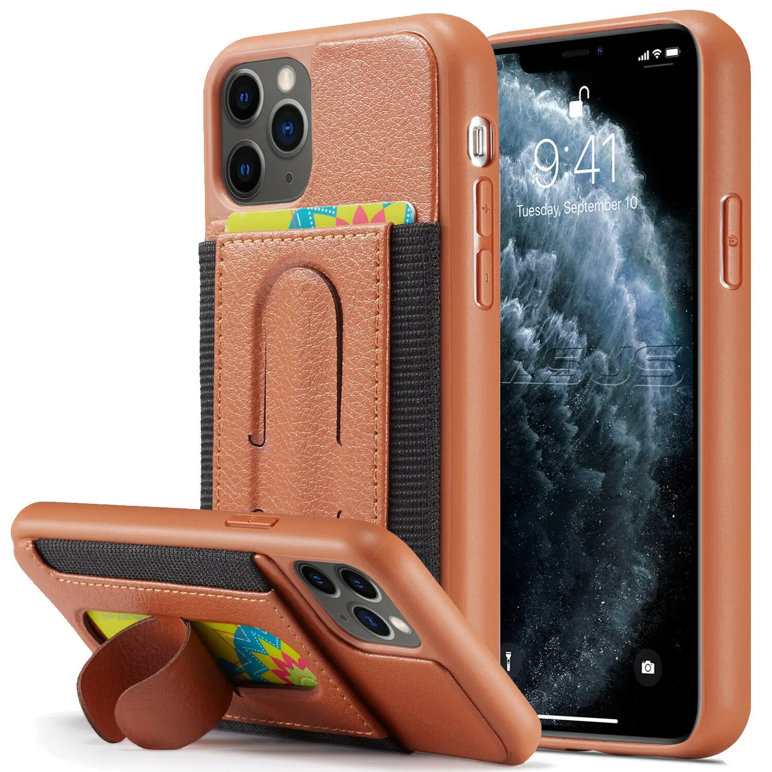 Роскошный кожаный чехол со слотом для карт для iPhone 11 Pro Max противоударный чехол для iPhone 11 11 Pro 11 Pro Max чехол