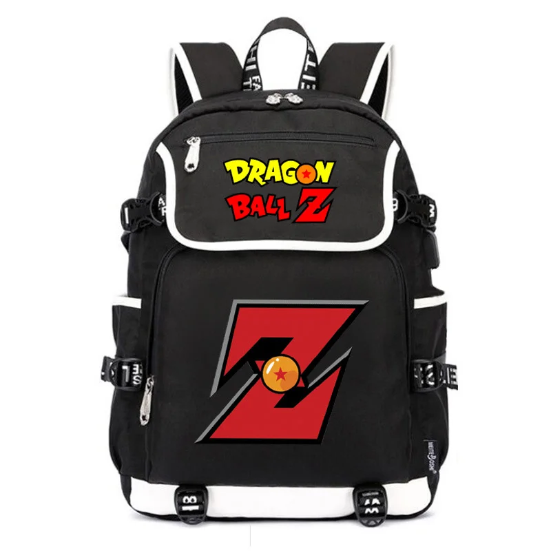 Dragon Ball Аниме Bookbag Оксфорд школьные сумки для девочек подростков зарядка через usb Ноутбук Рюкзак Большой Путешествия Bagpack Сон Гоку Rugzak - Цвет: 1
