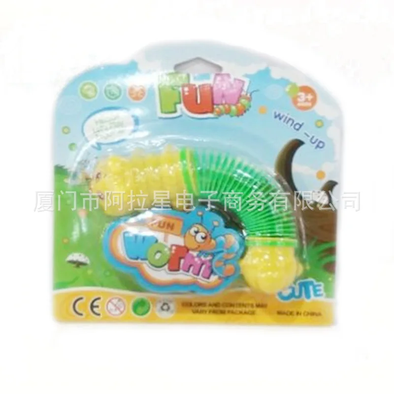 

Wind-up Toy Rainbow Ring Joy Crawler Infants Fun Spring Doll Toys Climb Crawler Spring Worm