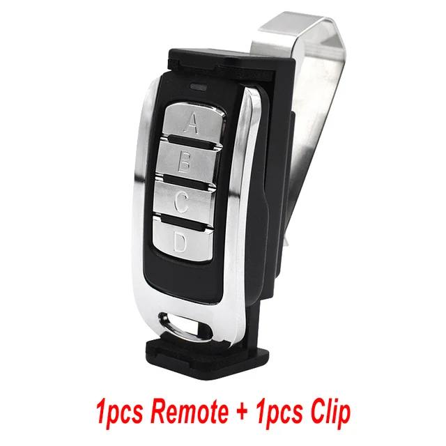 Garage Door Remote Control 433.92mhz Gate Control Rolling Code 287-868MHz Remote Control Duplicator Clone Garage Command Opener Remote and clip