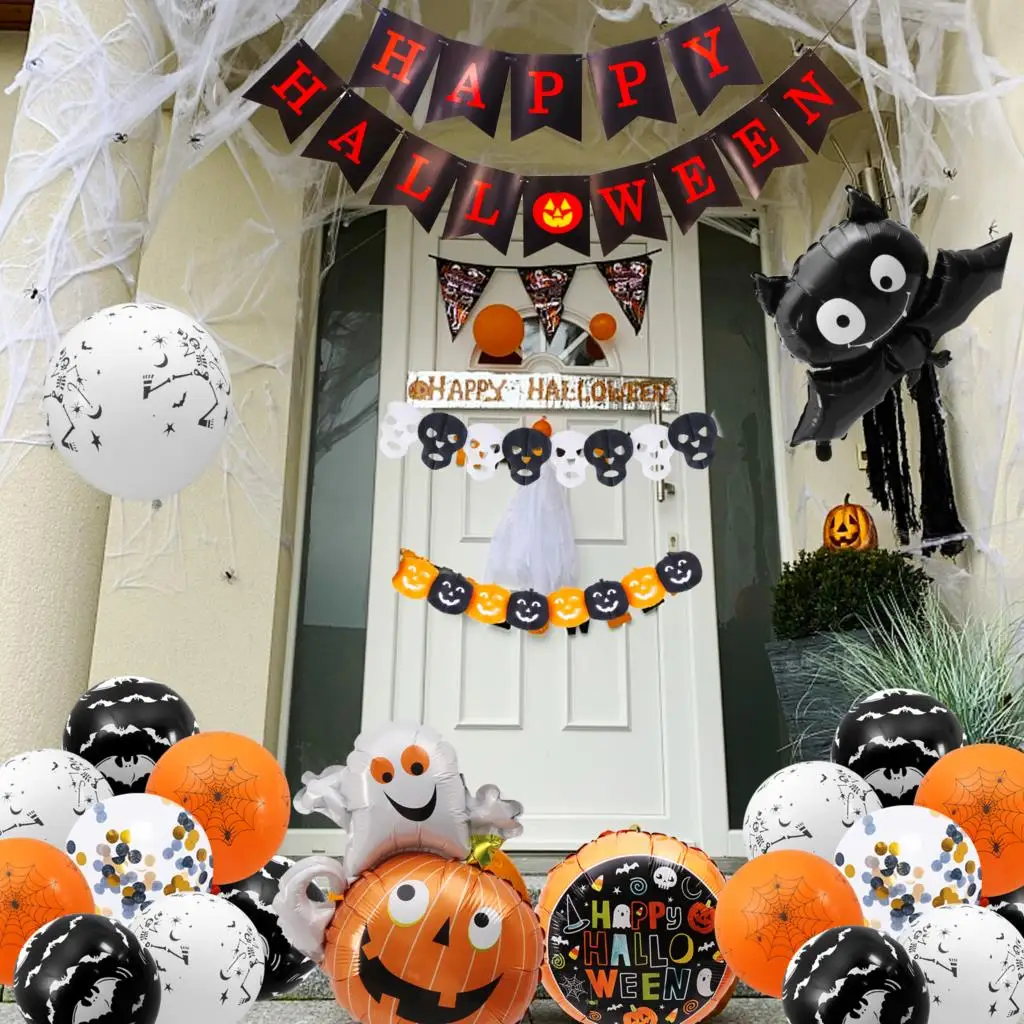 Halloween Inspired Party Garland Featuring Children & Pumpkins #Shk-5 Cats 