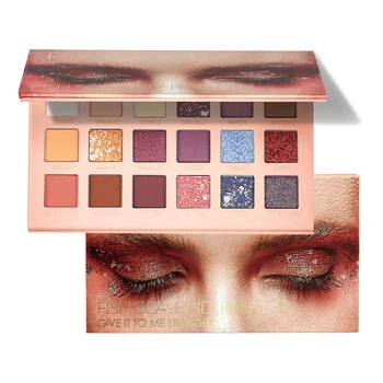 

Eyeshadow 18 Colors Eyeshadow Palette Blending Matte Eyeshadow Glitter Facial Makeup Shimmer and Shine Cosmetics eyeshadow