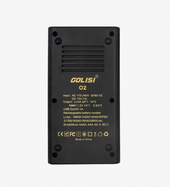Golisi 2 шт. S43 IMR 26650 4300 мАч 40A E-CIG аккумуляторная батарея VAPE с goliisi O2 интеллектуальное зарядное устройство 2A Быстрая зарядка