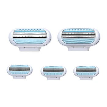 

8Pcs/Lot Women 3 Layer Blades Razor Blades Replacement Head Beauty Female Safety Razor Blade Shaving