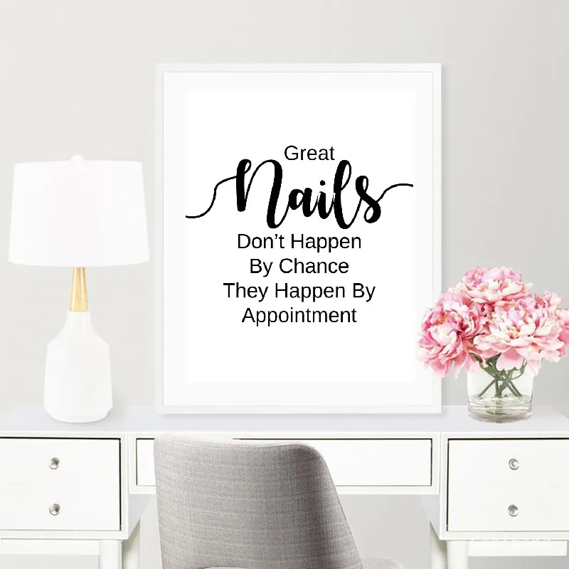 Nail-Salon-Quotes-Makeup-Wall-Art-Posters-and-Prints-Nail-Tech-Artist-Gift-Fashion-Art-Picture (1)