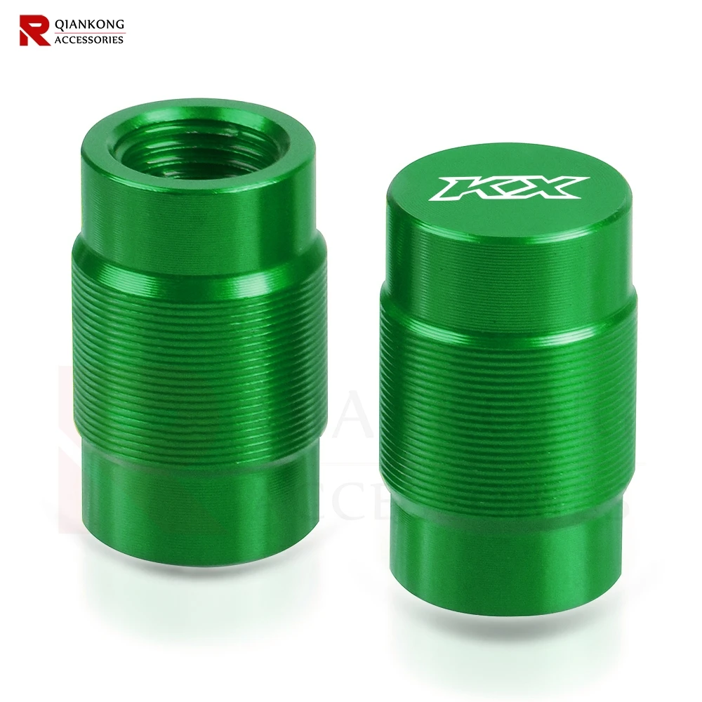 

For KAWASAKI KX65 KX80 KX85 KX125 KX250 KX250F KX450F All year Motorcycles CNC Wheel Tire Valve caps KX 65 80 85 125 250 450 F