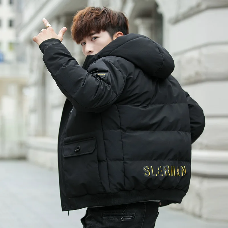 New Style Cotton-padded Clothes Male Winter Korean-style Short Thick Winter Popular Brand Cotton-padded Jacket Sub-Winter Slim F