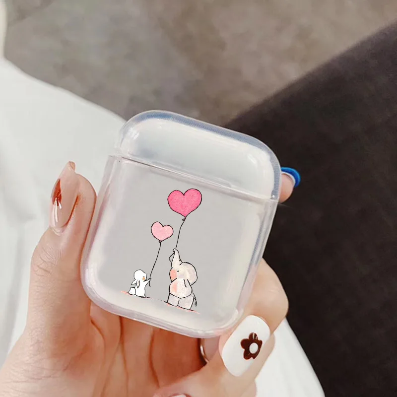 Симпатичные милые Dumbo Детские слон Ударопрочный Мягкий корпус для Apple беспроводной bluetooth гарнитура Airpods 1 2 Защитные чехлы