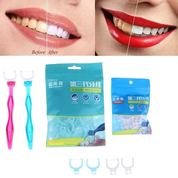 

71pcs/Bag Replaceable Dental Floss Super Fiber Flat Wire And Soft Floss Dental Teeth Sticks Oral Care Hygiene Toothpick