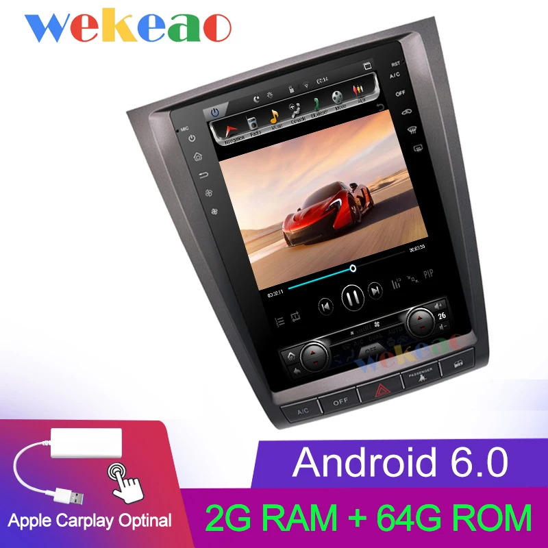 Android Car Radio Wekeao вертикальный экран Tesla style 11,8 ''Android автомобильный Радио gps навигатор Автомобильный dvd-плеер для Lexus GS GS300 GS350 GS450h GS430 - Цвет: Android Car Radio