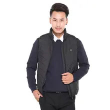 Зимний уличный мужской жилет с электрическим подогревом, USB нагревательный жилет, зимняя Тепловая ткань, перо, кемпинг, туризм, Теплая Охотничья Куртка