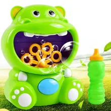 Machine à bulles automatique, pistolet à bulles, dessin animé, animaux, jouets d'extérieur pour enfants