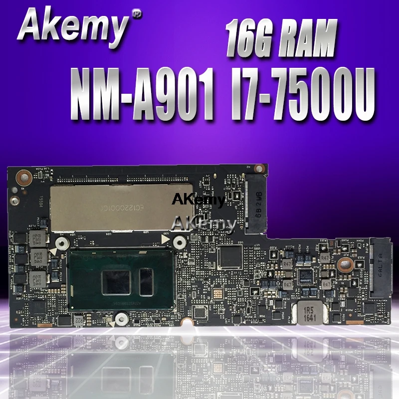 

NM-A901 Laptop motherboard for Lenovo YOGA 5 Pro 910-13IKB original mainboard 16G-RAM I7-7500U
